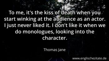 Englisches Zitat von Thomas Jane als Bild