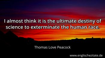 Englisches Zitat von Thomas Love Peacock als Bild