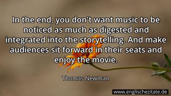 Englisches Zitat von Thomas Newman als Bild