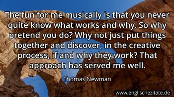 Englisches Zitat von Thomas Newman als Bild