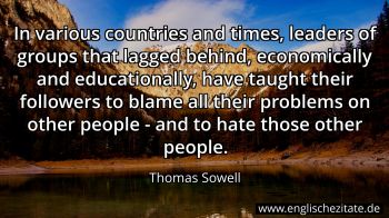 Englisches Zitat von Thomas Sowell als Bild