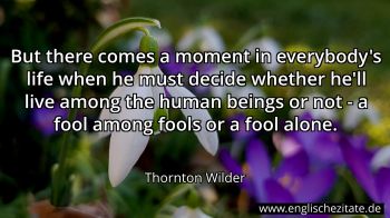 Englisches Zitat von Thornton Wilder als Bild