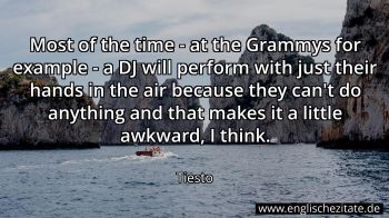 Englisches Zitat von Tiesto als Bild