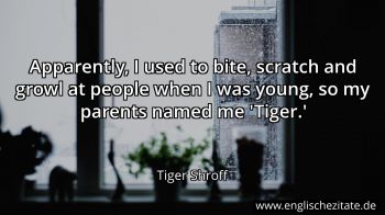 Englisches Zitat von Tiger Shroff als Bild