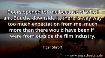 Englisches Zitat von Tiger Shroff als Bild