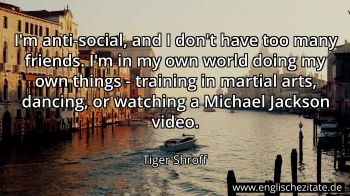 Englisches Zitat von Tiger Shroff als Bild