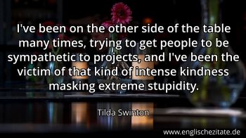 Englisches Zitat von Tilda Swinton als Bild