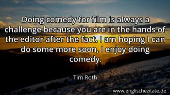 Englisches Zitat von Tim Roth als Bild