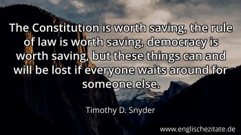 Englisches Zitat von Timothy D. Snyder als Bild