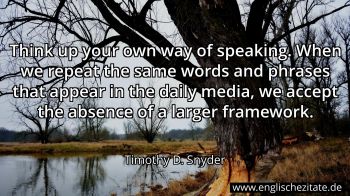 Englisches Zitat von Timothy D. Snyder als Bild