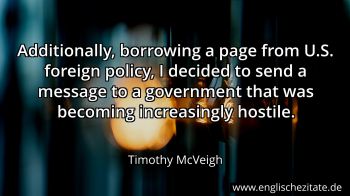 Englisches Zitat von Timothy McVeigh als Bild
