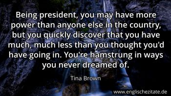 Englisches Zitat von Tina Brown als Bild