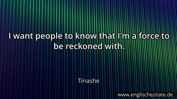 Englisches Zitat von Tinashe als Bild