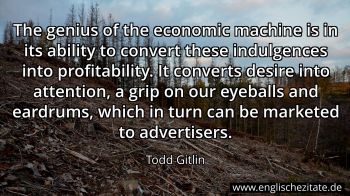Englisches Zitat von Todd Gitlin als Bild