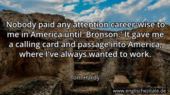 Englisches Zitat von Tom Hardy als Bild