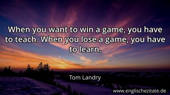 Englisches Zitat von Tom Landry als Bild