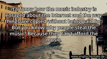 Englisches Zitat von Tom Petty als Bild