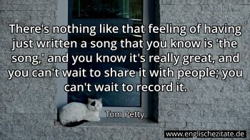 Englisches Zitat von Tom Petty als Bild