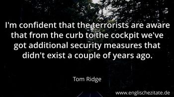 Englisches Zitat von Tom Ridge als Bild