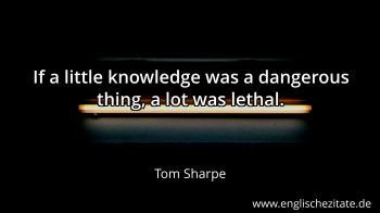 Englisches Zitat von Tom Sharpe als Bild
