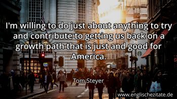 Englisches Zitat von Tom Steyer als Bild