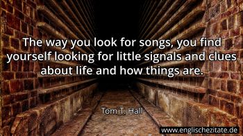 Englisches Zitat von Tom T. Hall als Bild