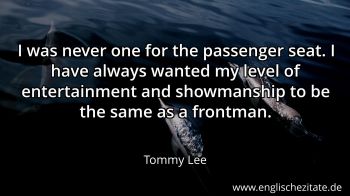Englisches Zitat von Tommy Lee als Bild