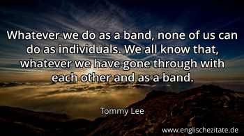 Englisches Zitat von Tommy Lee als Bild