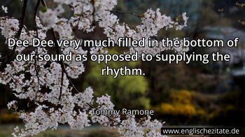 Englisches Zitat von Tommy Ramone als Bild