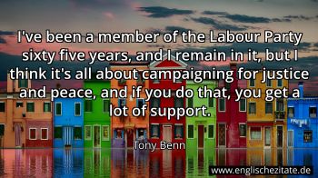 Englisches Zitat von Tony Benn als Bild