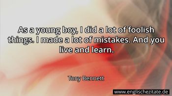 Englisches Zitat von Tony Bennett als Bild