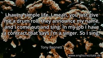 Englisches Zitat von Tony Bennett als Bild