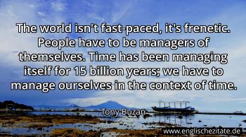 Englisches Zitat von Tony Buzan als Bild