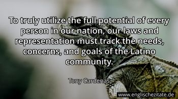 Englisches Zitat von Tony Cardenas als Bild