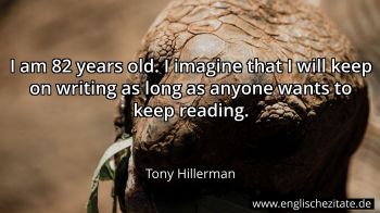 Englisches Zitat von Tony Hillerman als Bild