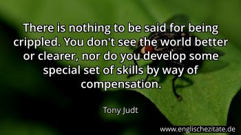 Englisches Zitat von Tony Judt als Bild