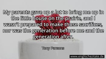 Englisches Zitat von Tony Parsons als Bild