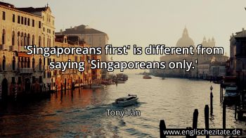 Englisches Zitat von Tony Tan als Bild