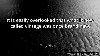 Englisches Zitat von Tony Visconti als Bild