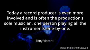 Englisches Zitat von Tony Visconti als Bild