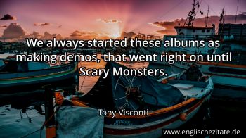 Englisches Zitat von Tony Visconti als Bild