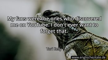 Englisches Zitat von Tori Kelly als Bild