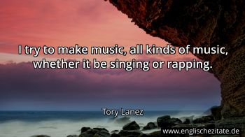 Englisches Zitat von Tory Lanez als Bild