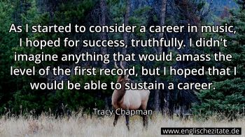 Englisches Zitat von Tracy Chapman als Bild