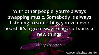 Englisches Zitat von Tracy Chapman als Bild