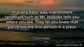 Englisches Zitat von Tracy Kidder als Bild