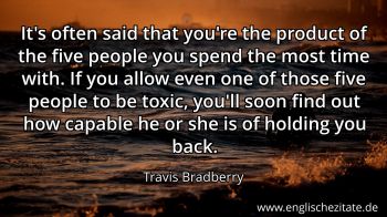 Englisches Zitat von Travis Bradberry als Bild