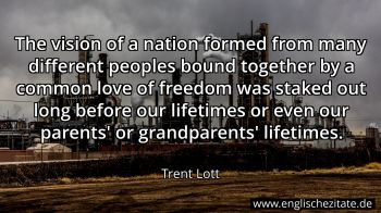 Englisches Zitat von Trent Lott als Bild
