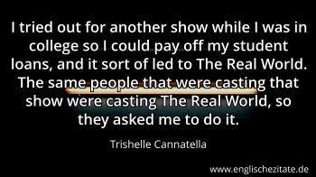Englisches Zitat von Trishelle Cannatella als Bild