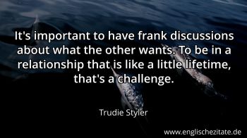 Englisches Zitat von Trudie Styler als Bild